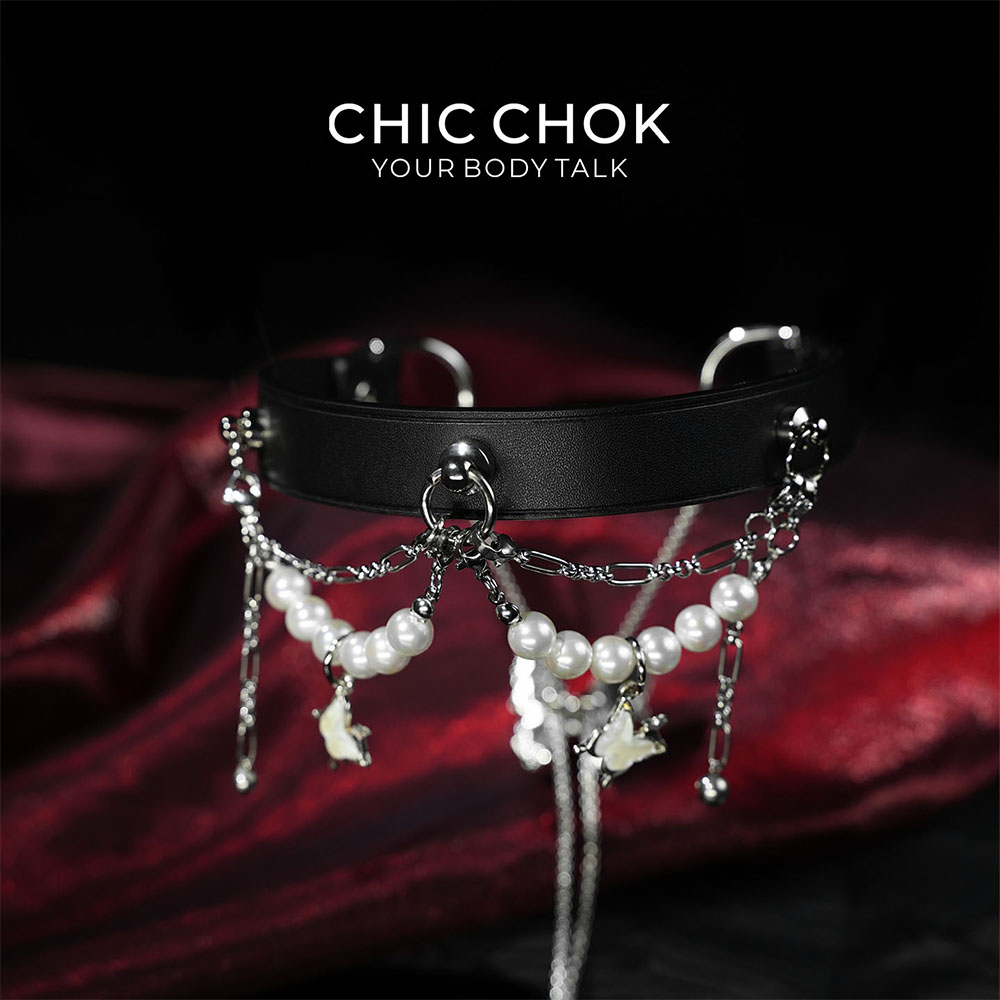CHICCHOK珍珠蝴蝶项圈