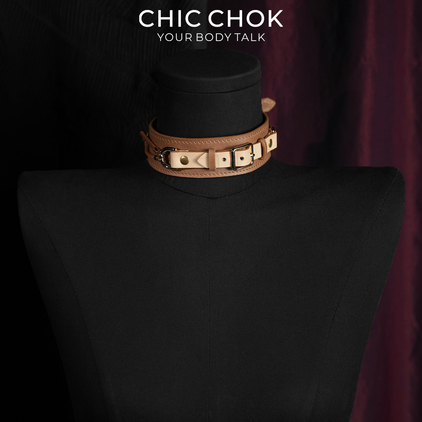 CHICCHOK旧鞍余温真皮项圈