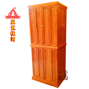 宝艺恒河 实木日式简约素门立柜 家用供台供柜 现代家具 佛龛定做