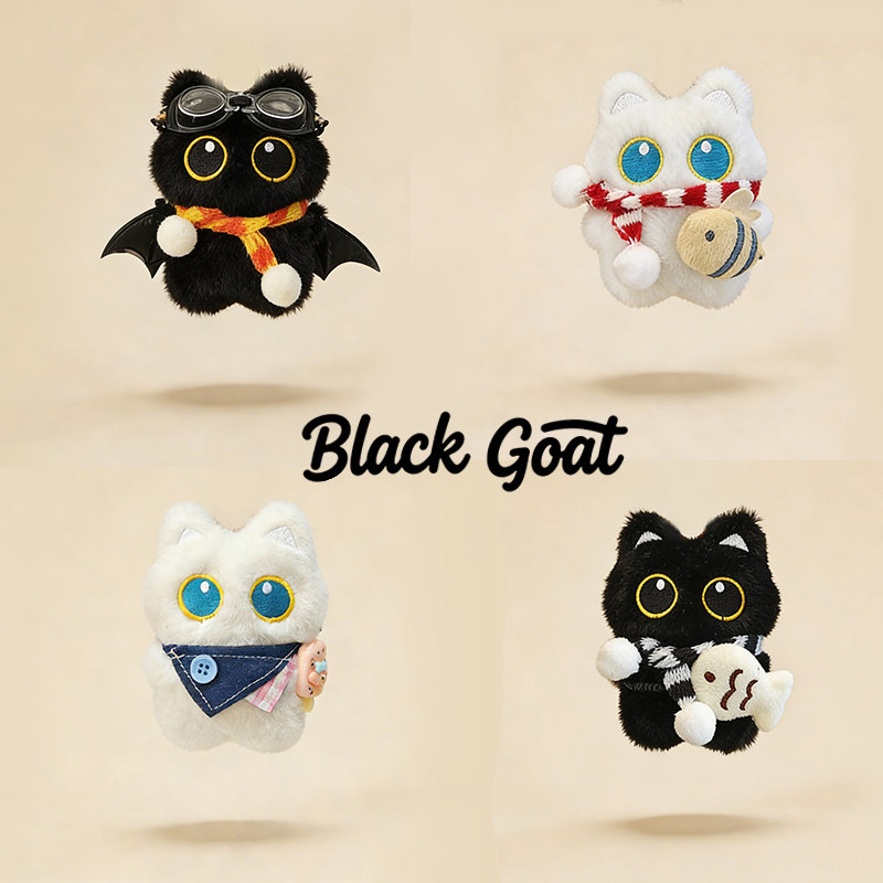 BlackGoat原创小黑猫挂件图片