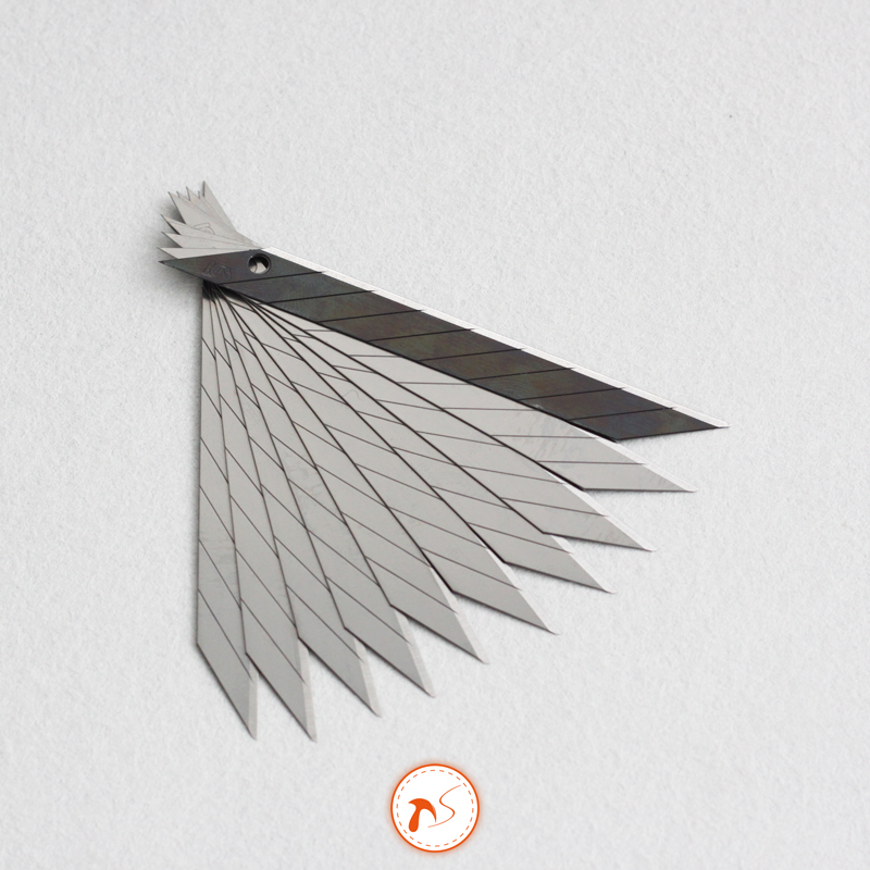 [动手网]SDI手牌1361美工刀片 合金钢30度尖刀片 适用0443C 3006C