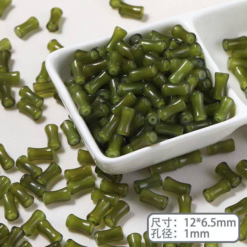 新中式竹节仿白玉琉璃细竹节散珠diy手串发簪项链饰品配件材料,饰品/流行首饰/时尚饰品新,其他DIY饰品配件,淘宝优惠券,粉丝福利购,淘宝优惠卷