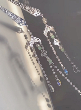 古风汉服头饰超仙步摇流苏发簪发钗唐风明制盘发簪子百搭发饰配饰