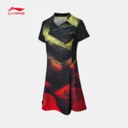 Li Ning ăn mặc quần vợt nữ bóng bàn mới nhanh khô thông thường mát mẻ mùa xuân và mùa hè đồ thể thao đan ASKN082 - Trang phục thể thao