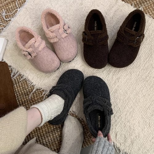 内增高加绒棉鞋女冬季外穿保暖