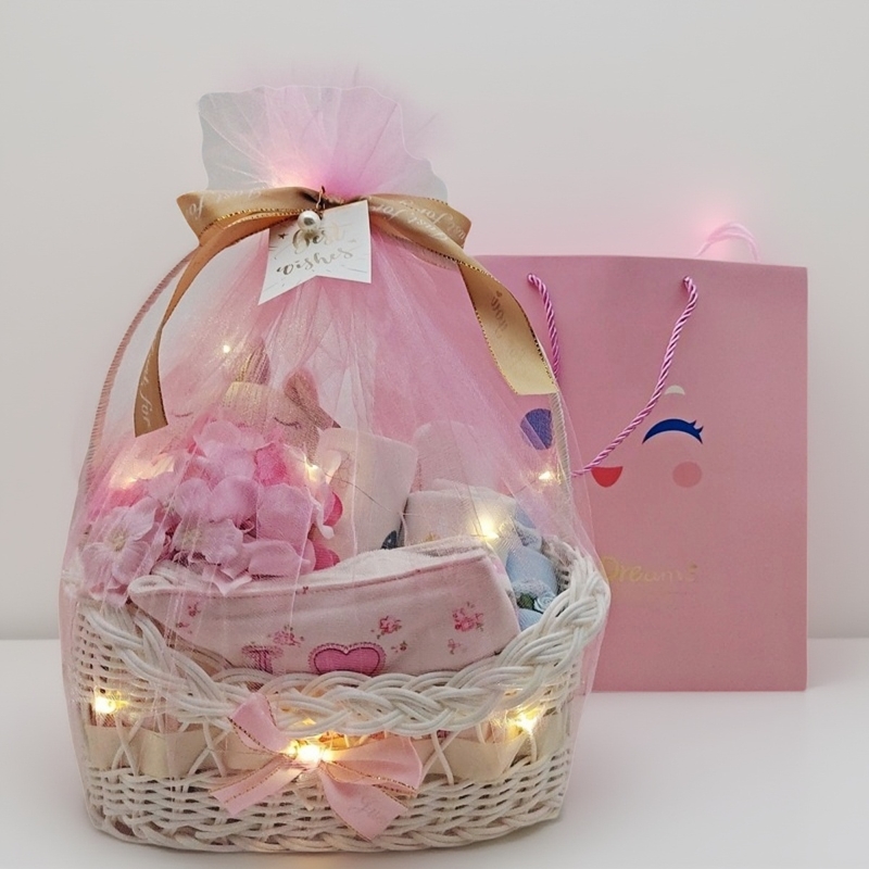 纯棉新生儿女宝宝婴儿衣服礼盒