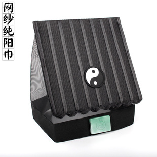 硬网纯阳巾道家帽子道士服装配饰道巾硬网纱太极九梁巾道士帽