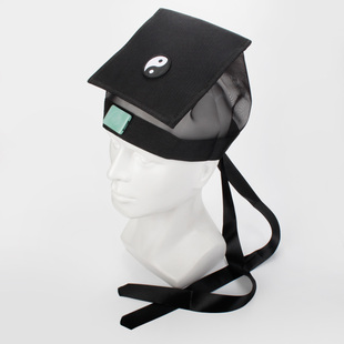 道家帽子服装配饰道冠道士庄子巾后面有飘带太极纯阳巾