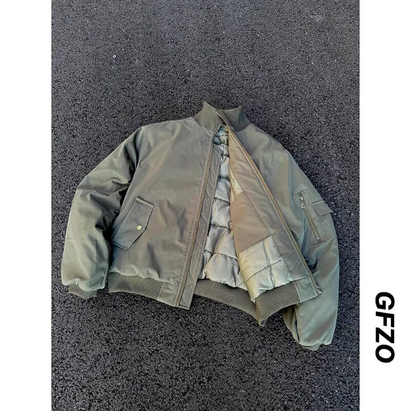 冬季BOMBER棉服男高领飞行服棉衣