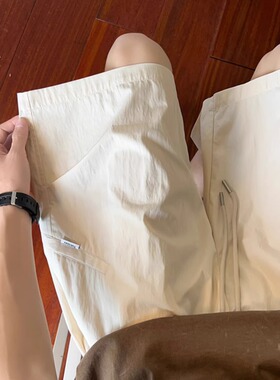 TTCD原创男装工装宽松短裤夏季2026新款潮牌美式速干五分裤休闲裤