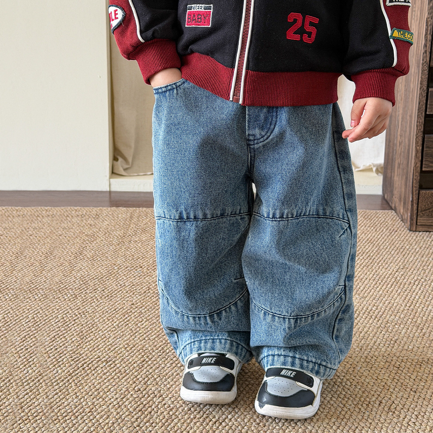 （3.5新款上新）童装男童裤子春装2026新款儿童牛仔裤宝宝长裤