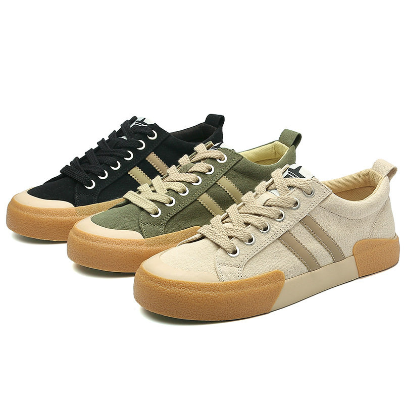 2026春夏新款韩版小众设计休闲男帆布鞋透气潮流青春学生平底板鞋