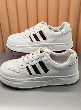 香香莉31560小白鞋女新款厚底板鞋时尚运动休闲百搭平底鞋