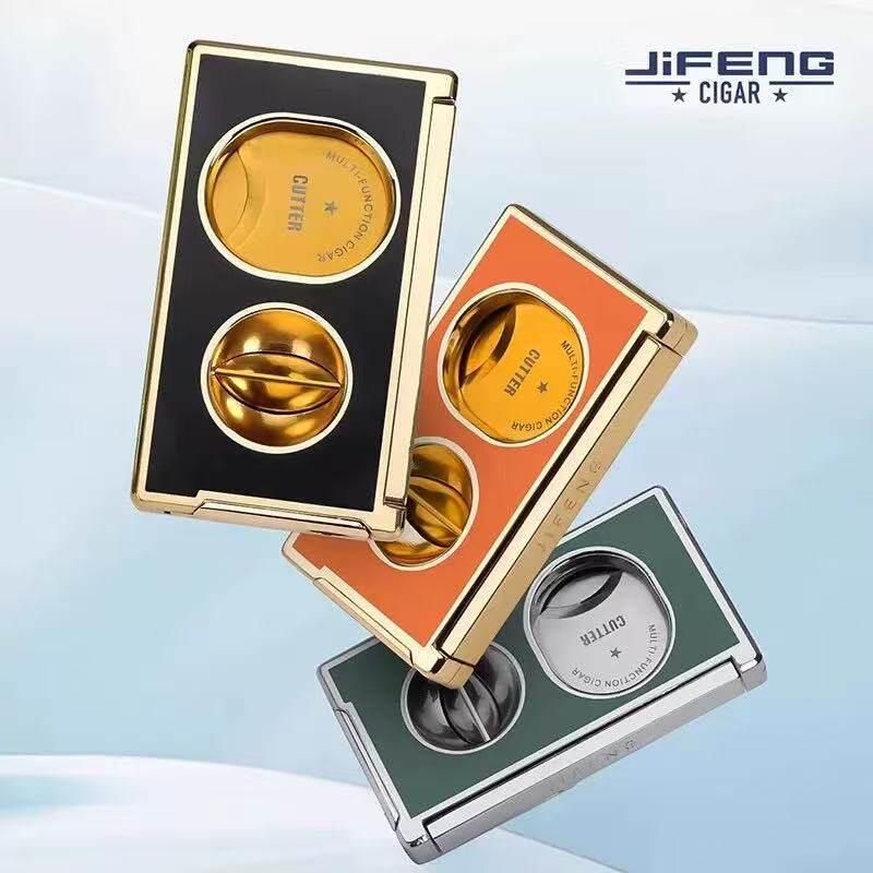 JIFENG季风多功能雪茄剪携带隐藏式开孔器