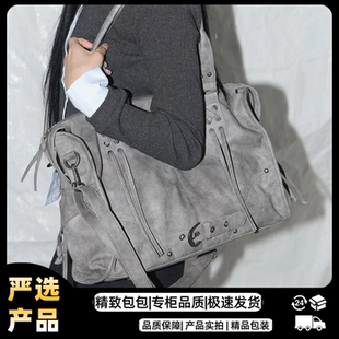 韩国FANCY 大容量街头机车女包单肩手提斜挎包 CLUB托特包雪允同款