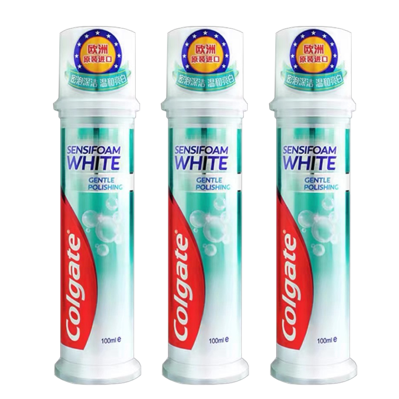 高露洁去渍密泡亮白牙膏