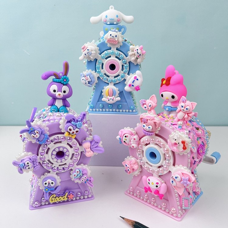 创意小学生削笔刀奶油胶diy儿童手工材料包益智玩具卡通转笔刀,玩具/童车/益智/积木/模型,手工创意粘贴类,淘宝优惠券,粉丝福利购,淘宝优惠卷