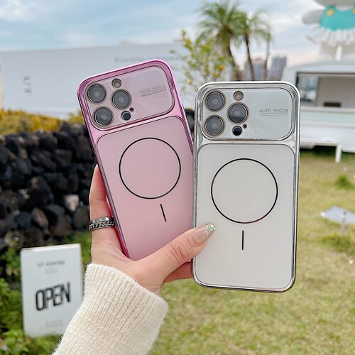 适用于iPhone18ProMax手机壳电镀镭射简约高级感全包边防摔苹果17磁吸保护套16后盖男女通用15硬外壳14苹果13