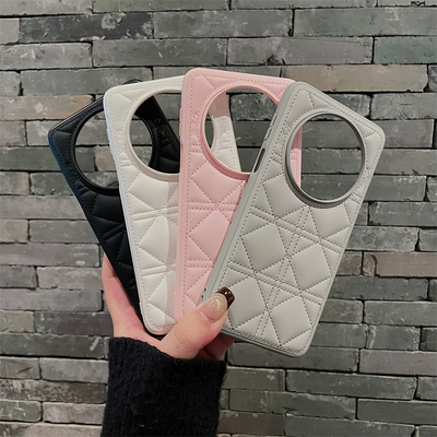 适用于华为Mate70pro+手机壳菱格素皮高端奢华商务简约男士女款小香风高级感HUAWEImate70保护套秋冬新款ins