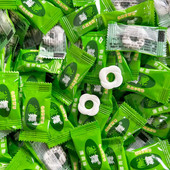 老式 圈圈薄荷糖清凉糖招待糖果清新结婚喜糖熬夜加班办公室小零食