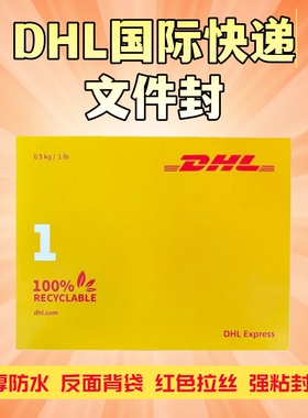 DHL国际快递信封dhl信封文件封dhl文件袋快递袋快递信封防水包邮