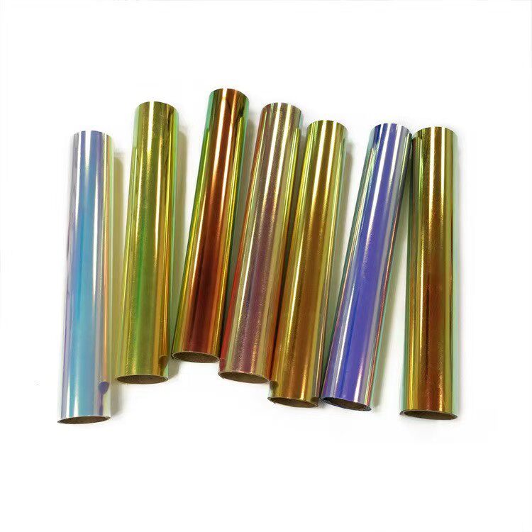 电镀彩虹镭射热转印刻字膜