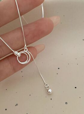 2025新款圆环项链女ins轻奢小众百搭嘻哈设计高级感气质锁骨链