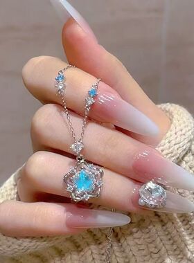 新款轻奢百搭海洋之星项链高级设计精致气质送女朋友闺蜜锁骨链