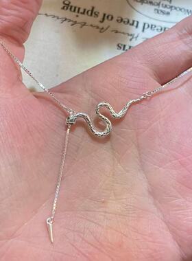 小灵蛇项链2025本命年生肖蛇锁骨链高级感礼物送女友