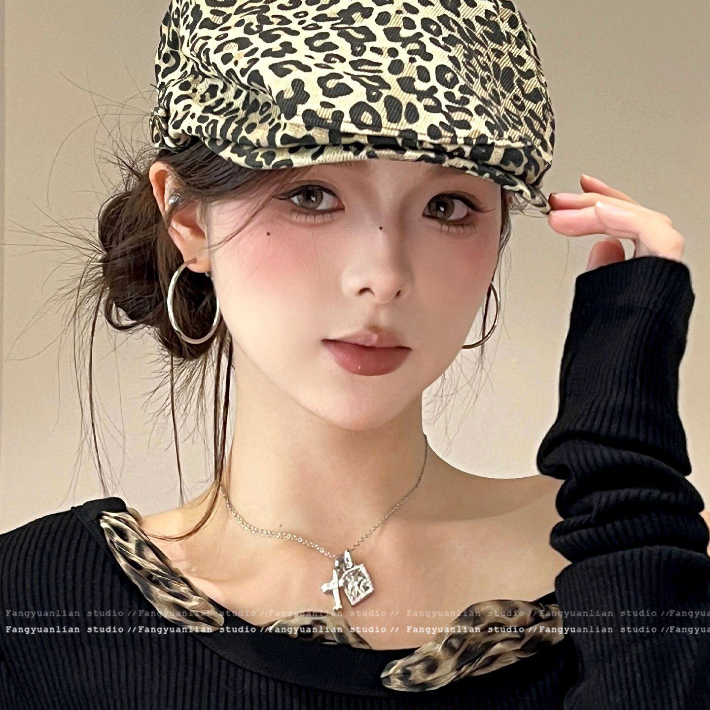 涩谷欧尼 夸张素圈大耳环女高级感轻奢小众耳钉显脸小方圆脸耳夹