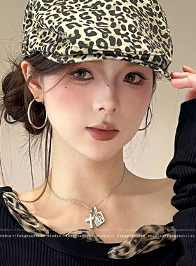 涩谷欧尼 夸张素圈大耳环女高级感轻奢小众耳钉显脸小方圆脸耳夹