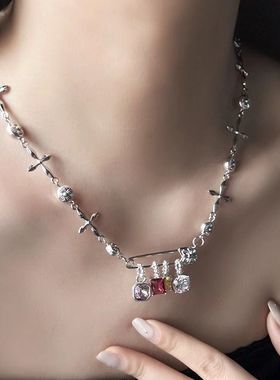 甜酷风小众轻奢锁骨链