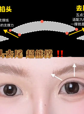 掐头去尾 超能撑！新升级倒梯型微笑双眼皮贴隐形肿眼泡支撑力强
