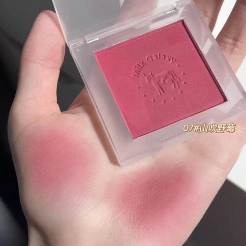 太嫩了!xixi新款2021单色腮红梅子色38小众ins平价学生爆款细闪 - 封面