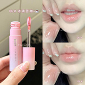 罗小曼透光唇蜜水光口红唇釉不掉色不沾杯唇釉成膜唇蜜不易沾杯
