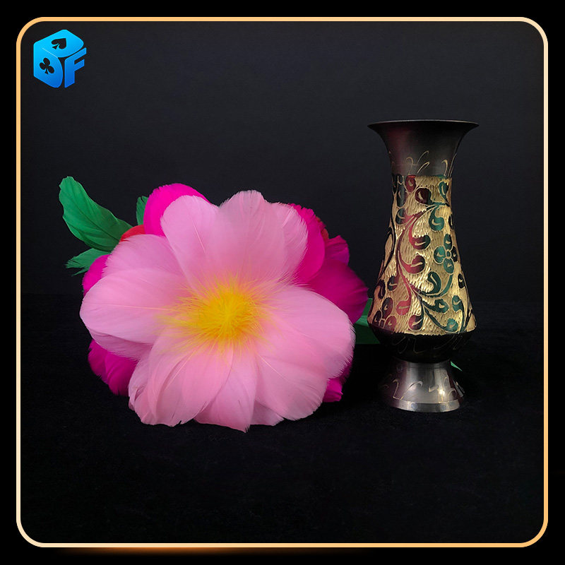 北方魔术缩棒变花花瓶太阳花高质量彩色钢缩棒魔术棒变花魔术道具