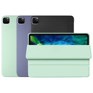 确动适用于ipadpro12.9寸保护套2020新款液态硅胶A2229磁吸软壳苹果ipadpro11寸平板电脑轻薄2025三折防摔套