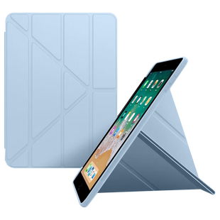 确动适用于iPad6保护套新款9.7英寸Y折液态硅胶2018版软壳苹果iPad2017磁吸轻薄iPad第5代平板电脑旋转支架