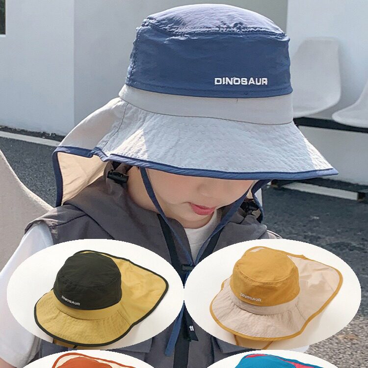 儿童防晒帽女童夏天遮阳帽宝宝夏图片