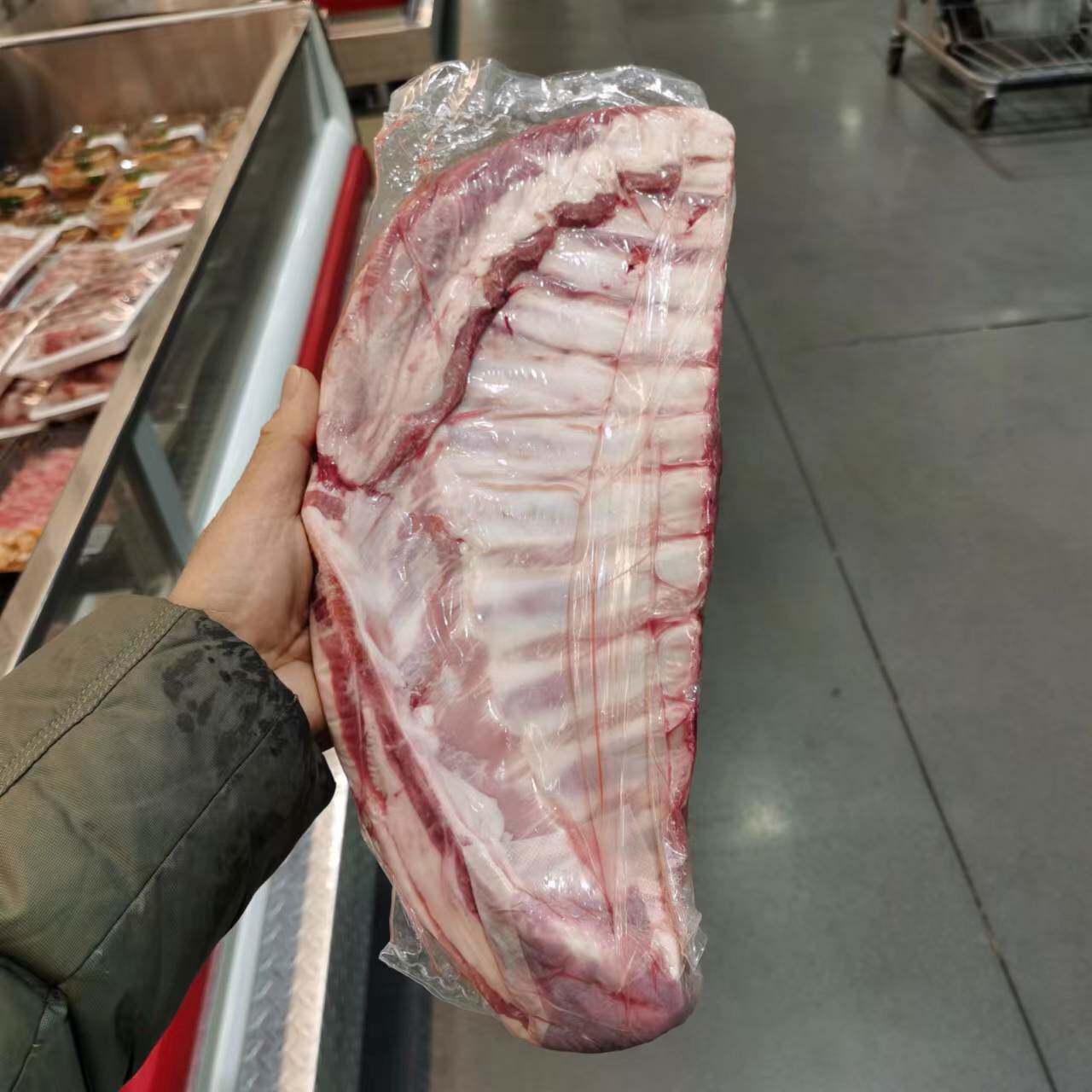 冰鲜羔羊肋排真空包羊肉羊排羊肉串冷冻新鲜羊肉costco代购开市客