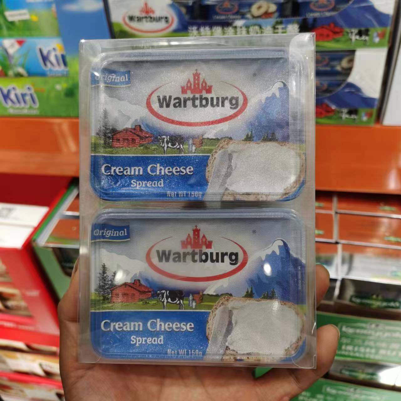 奥地利进口沃特堡原味涂抹奶酪干酪150g*2盒蘸酱costco代购开市客,咖啡/麦片/冲饮,原制奶酪,淘宝优惠券,粉丝福利购,淘宝优惠卷