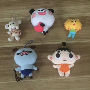 {X11瑕疵处理}外贸卡通动漫毛绒公仔玩偶布娃娃挂件 配件 衣服着装