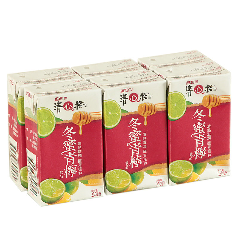 包邮 香港进口饮料 VITA/维他清心栈冬蜜青柠 250ml/箱24盒 现货