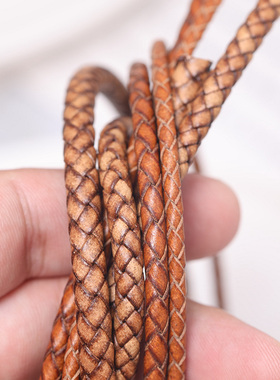 皮绳diy手工金含绳子皮绳
