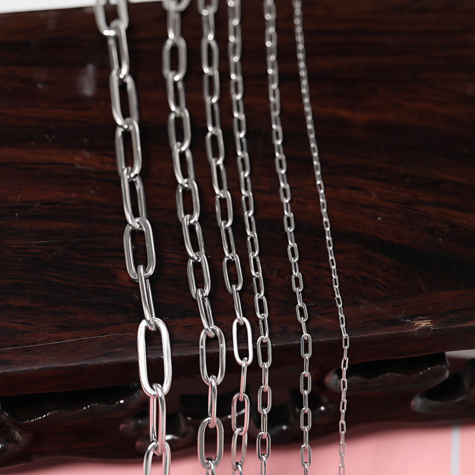 diy手工材料不锈钢钛钢长扣扁O形链条链子手链项链头饰耳饰配件,饰品/流行首饰/时尚饰品新,链条,淘宝优惠券,粉丝福利购,淘宝优惠卷