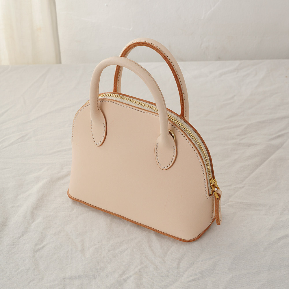 纯手工 缝制保龄球女包植鞣牛皮贝壳包头层牛皮复古迷你斜挎小包,箱包皮具/热销女包/男包,通用款女包,淘宝优惠券,粉丝福利购,淘宝优惠卷