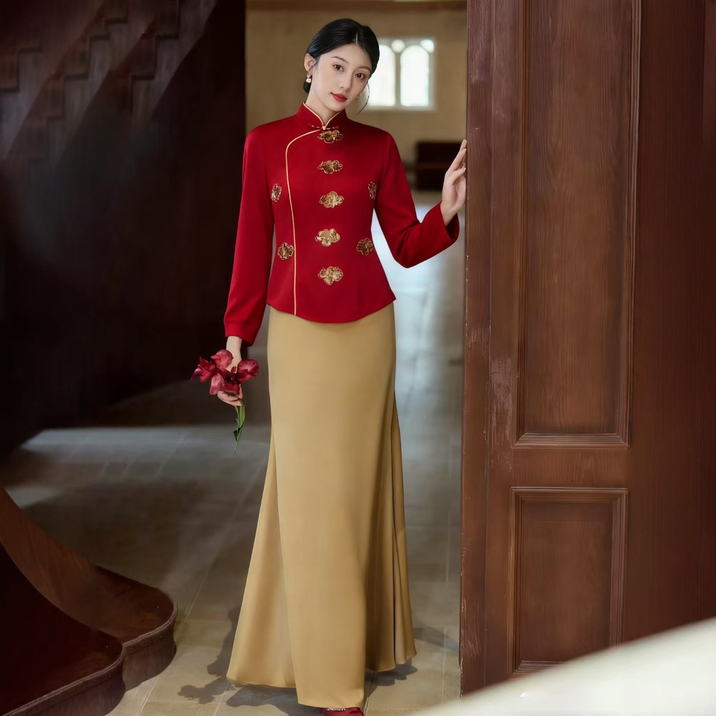 海棠记高端新中式旗袍敬酒服新娘