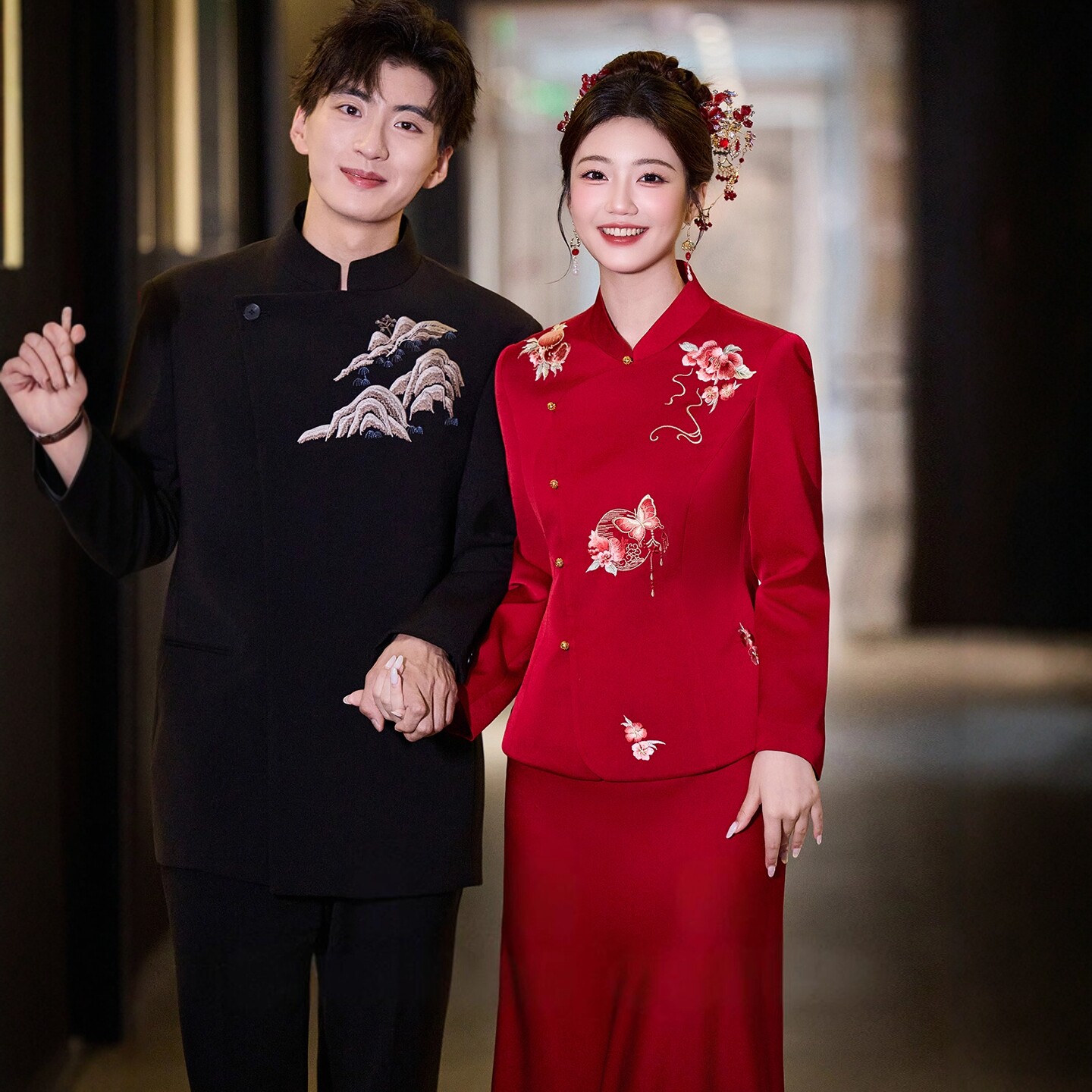 海棠记新娘订婚礼服裙女新中式旗袍结婚敬酒服高级感高端回门晨袍