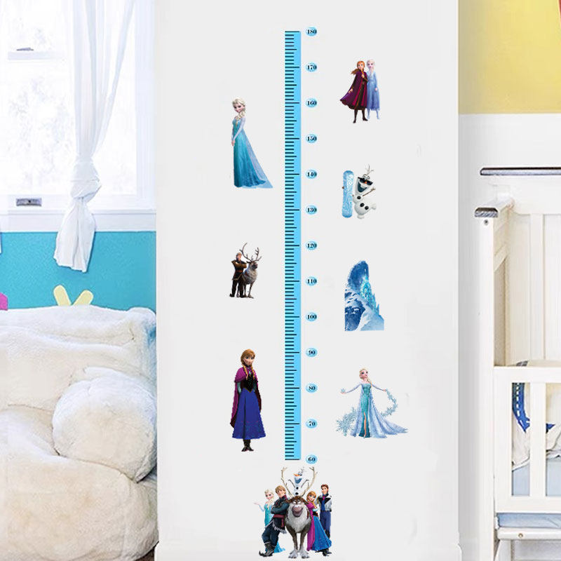 卡通冰雪奇缘身高贴贴纸装饰墙面贴画墙贴爱莎公主房女孩卧室墙画,家居饰品,身高贴,淘宝优惠券,粉丝福利购,淘宝优惠卷