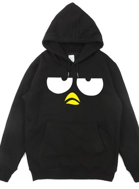 三丽鸥sanrio BadBadtz-maru 淘气XO酷企鹅 套头卫衣加绒加厚保暖